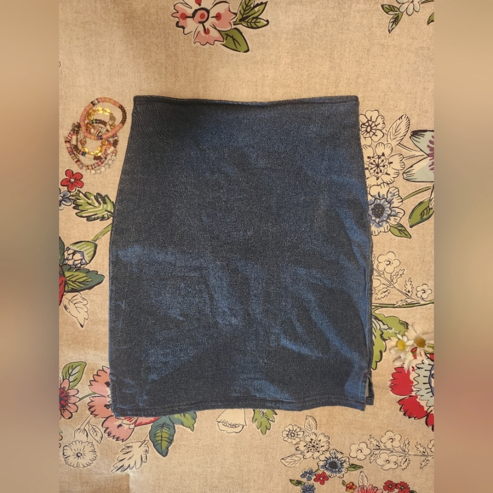 Kute Knit For Kids Navy Mini Skirt